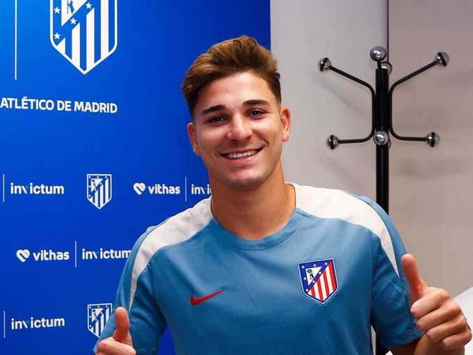Atletico Madrid confirm signing of Julian Alvarez for&nbsp;£82m