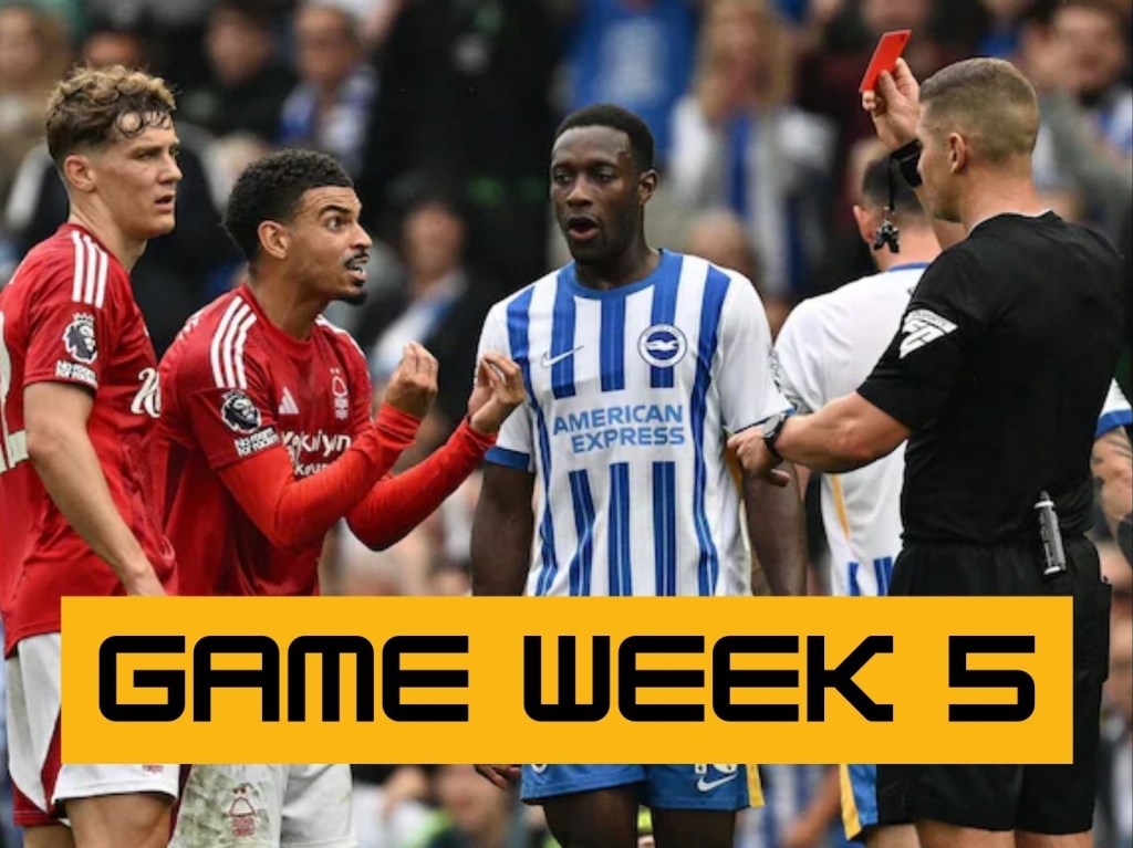 GAME WEEK 5 – PREMIER LEAGUE ROUND UP&nbsp;2024/25