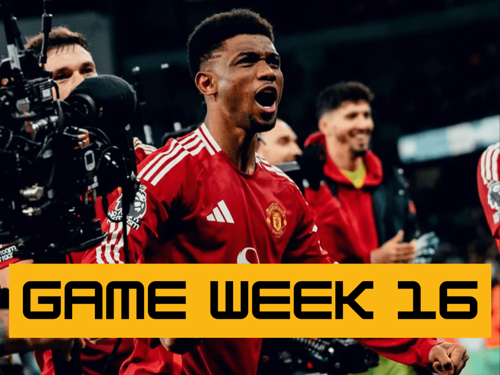 GAME WEEK 16– PREMIER LEAGUE WEEKLY ROUND UP&nbsp;2024/25