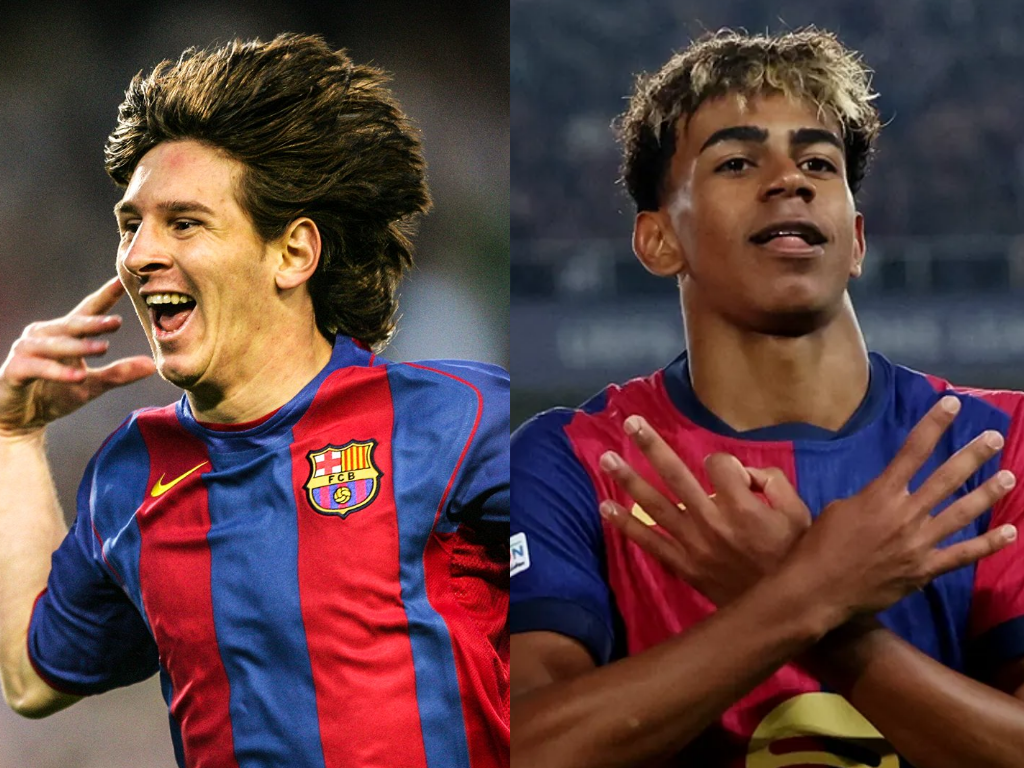 Lamine Yamal vs Lionel Messi at&nbsp;18